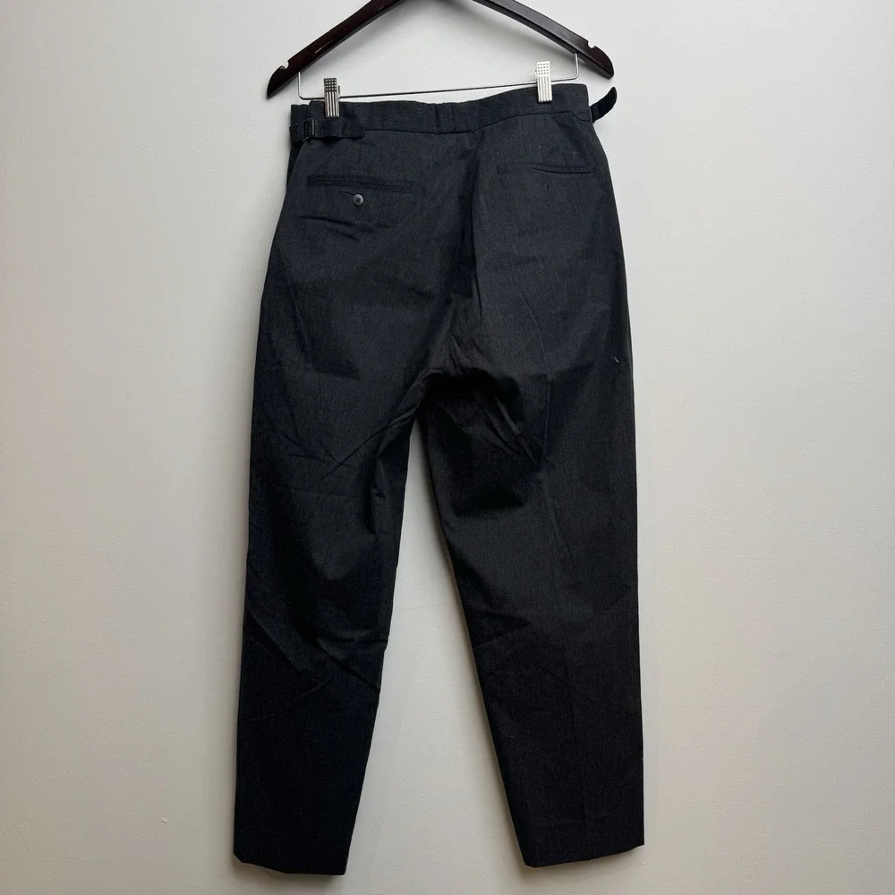 VTG Polo Ralph Lauren Dress Pants Men's 31x30 Gray Side Tab Adjusters